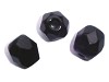 Glaskraal facet 6 mm Zwart