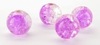 Crackle kraal 8 mm Roze/Transparant