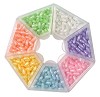 Assortimentsdoos rijstekorrel kralen 6x3 mm 7 vaks