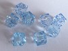 Facet kubus 9x10 mm Blauw