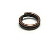 Dubbele ring 6 mm Koperkleurig