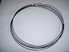 Collier staaldraad met draaisluiting  45 cm Zwart