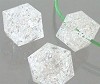 Crackle kubus 17x14 mm Transparant