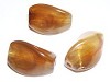 Acryl kraal gedraaid 17x11 mm Bruin/Cr�me