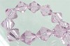 Glaskraal konisch 8 mm Roze