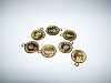 Metallook bedel wilhelmina 14 mm Goudkleurig