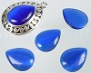 Cateye plaksteen druppel 20x15 mm Blauw
