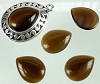 Cateye plaksteen druppel 20x15 mm Wit