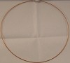 Collier staaldraad met draaisluiting goudkleurig 45 cm