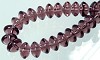 Glaskraal rondel 8x6 mm Amethist