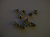 Metallook kraalkapje 7x5 mm Zilverkleurig