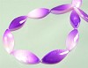 Parelmoer kraal ovaal duo 17x7 mm Paars/Roze