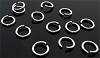 Aluminium ringetje 8 mm en 1 mm dik Nikkelkleurig