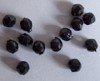 Acryl kraal facet 4 mm  Zwart
