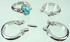 Pandora-style  vingerring voor groot gat kraal 29x26 mm 