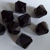 Acryl kraal  facet konisch 12 mm Zwart