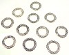 Metalen ring rond bewerkt 14 mm
