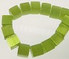 Glas kubus 6 mm Olijfgroen