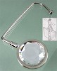 Metalen tafelhanger met haak voor tas 113x73 mm Kristal