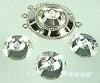 Glas plaksteen kegel facet geslepen 18 mm kristal
