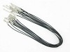 Halsketting kunstleer 48 cm en 1 mm dik Zwart
