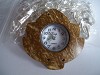 Houten horlogeklokje Geel/Beige/Bruin