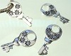 Metalen hanger sleutel 30x15 mm