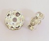 Strass rondelle Kristal 8 mm met ribbel rand