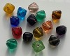 Glaskralen mix bicone 10 mm Multicolor