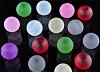 Acryl mix rond mat in  8, 12 en 14 mm Multicolor