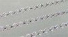 Metalen ketting met 2 mm schakel  Zilverkleurig