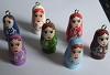 Matrushka poppetjes mix 31x13 mm met oogje 
