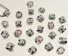 Pandora-style kralen mix  met epoxy ca. 9 mm Multicolor 