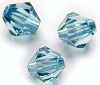 Acryl kraal facet konisch 8 mm Blauw