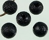 Iceparel bewerkt acryl ca. 12 mm Zwart 