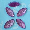 Glas plaksteen ovaal 15x7 mm Paars 