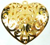 METALEN HANGER HOND 29X22 MM GOUDKLEURIG