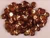 Pailetten  6 mm zakje  ca. 500 stuks  Bruin  