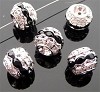 Strass rondel rond 8 mm Paars