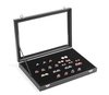 Ringen display voor 100 ringen met deksel Zwart