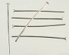 Metalen nietstift 20 mm en ca. 0,8 mm dik Nikkelkleurig