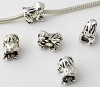 Pandora-style metalen huisje met schroef 12X9 mm