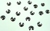 Metalen knijpkraalverberger 5x3 mm Nikkelkleurig 