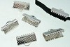 Metalen veter/leerklem ca. 10x7 mm Nikkelkleurig 