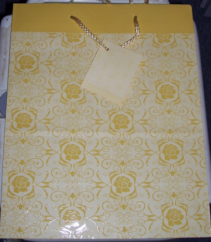 Cadeau tas Xl 26x32,5 cm Geel 
