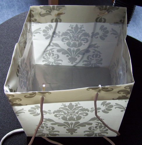 Cadeau tas Xxl 16x16 cm met Barok print
