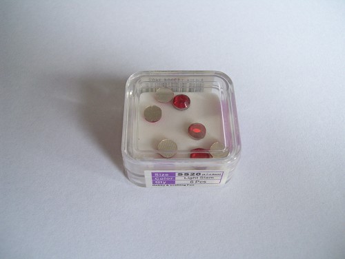 Plak strass steentje plat SS20 4,7-4,8 mm  Rood