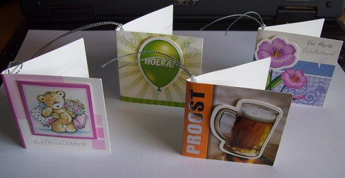 Cadeau labels  voor verschillende gelegenheden 6x6 cm