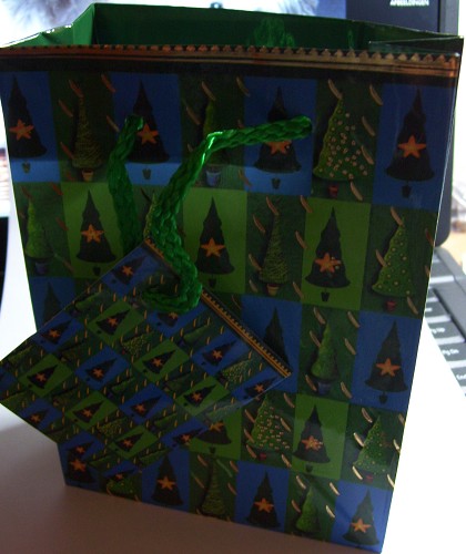   Kerst geschenktas  11x16x6 cm
