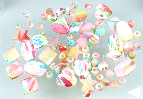Acryl mix 10-36 mm Multicolor 